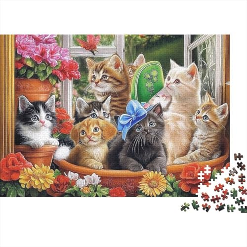 Entzückende Tiere. Lernspiele für Erwachsene und Kinder Freunde und Familie. 300 Teile (40 x 28 cm). von CKMSMCS