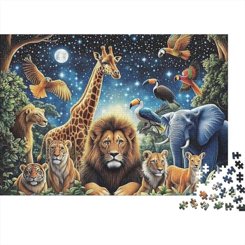 Entzückende Tiere. Lernspiele für Erwachsene und Kinder Freunde und Familie. 500 Teile (52 x 38 cm). von CKMSMCS