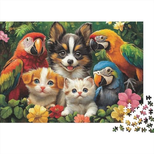 Entzückende Tiere. Lernspiele für Erwachsene und Kinder Freunde und Familie. 500 Teile (52 x 38 cm). von CKMSMCS