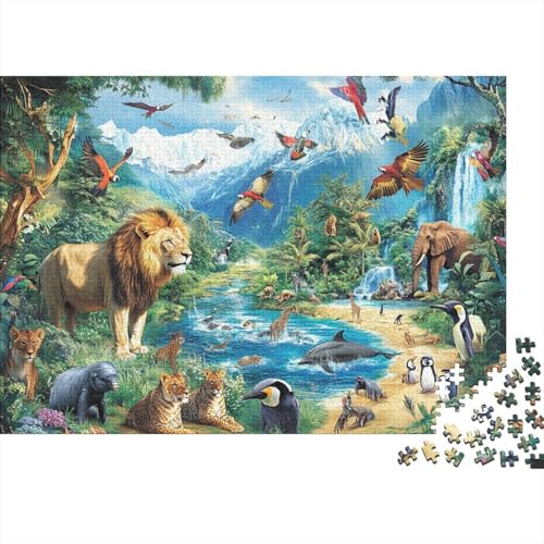 Entzückende Tiere. Sehr interessantes Lernspiel mit einzigartiger Form und voller Überraschungen. 500 Teile (52 x 38 cm) von CKMSMCS