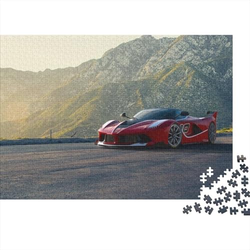Fahrzeug-Sportwagen, geeignet für Erwachsene, anspruchsvolle Puzzles für Familien, leuchtende Farben für Heimdekorationsgeschenke, 1000 Teile (75 x 50 cm) von CKMSMCS