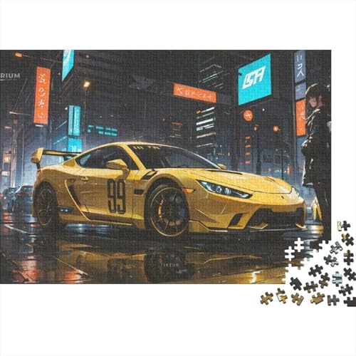 Fahrzeug-Sportwagen, geeignet für Erwachsene und Kinder, kreatives Puzzlespiel, extrem schwierig, anspruchsvoll zu vervollständigen, 300 Teile (40 x 28 cm) von CKMSMCS