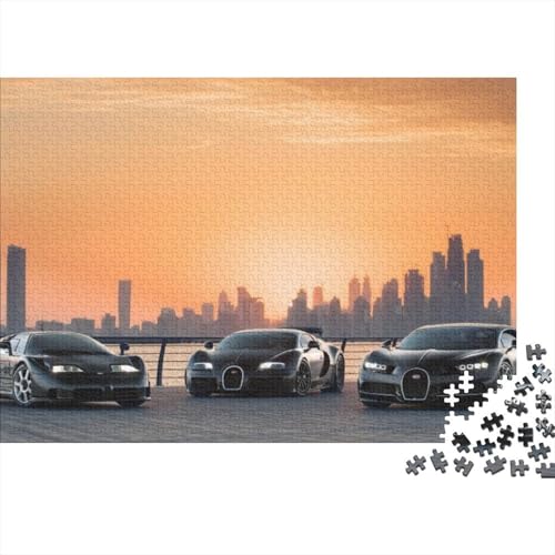 Fahrzeug-Sportwagen, großes Puzzle, geeignet für Erwachsene, Kinder und Jugendliche mit hohem Schwierigkeitsgrad, 1000 Teile (75 x 50 cm) von CKMSMCS