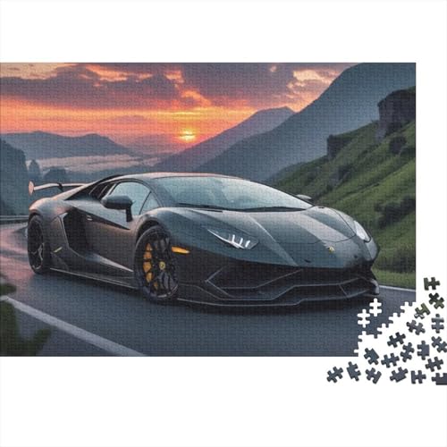 Fahrzeug-Sportwagen, sehr lustiges und anspruchsvolles Puzzlespiel, Heimdekoration, Puzzle, 1000 Teile (75 x 50 cm) von CKMSMCS