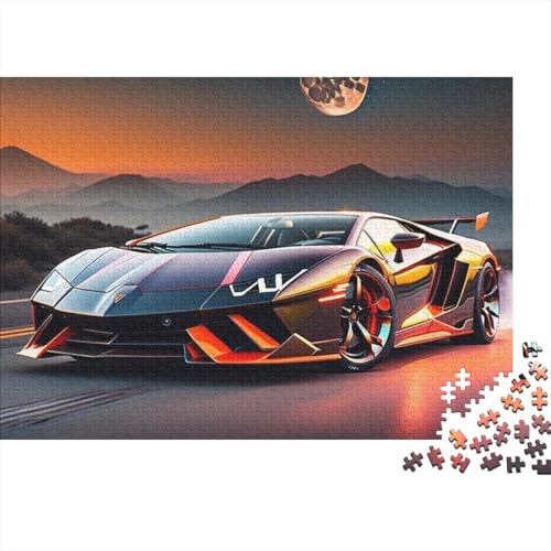 Fahrzeug-Sportwagen-Puzzle, Puzzle für Erwachsene und Kinder, Freunde und Familie, 1000 Teile (75 x 50 cm) von CKMSMCS