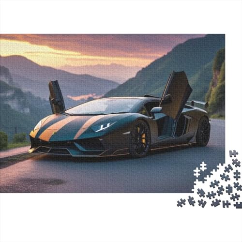 Fahrzeug-Sportwagen-Puzzle, Puzzle für Erwachsene und Kinder, Freunde und Familie, 300 Teile (40 x 28 cm) von CKMSMCS