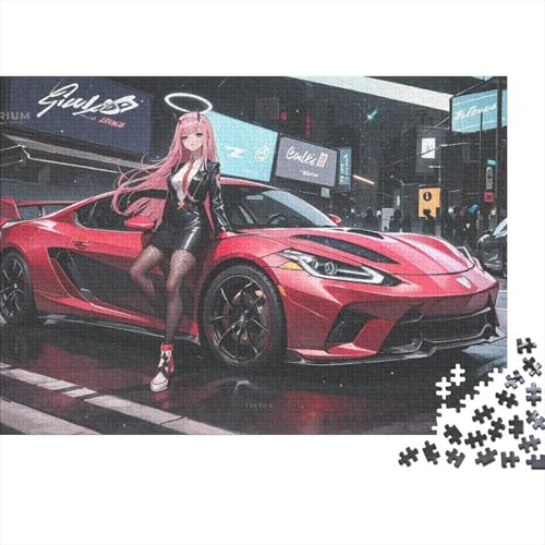 Fahrzeug-Sportwagen-Puzzle für Erwachsene, extrem schwierig, geeignet für Jugendliche ab 14 Jahren und Erwachsene, geeignet als Geschenk, 1000 Teile (75 x 50 cm) von CKMSMCS