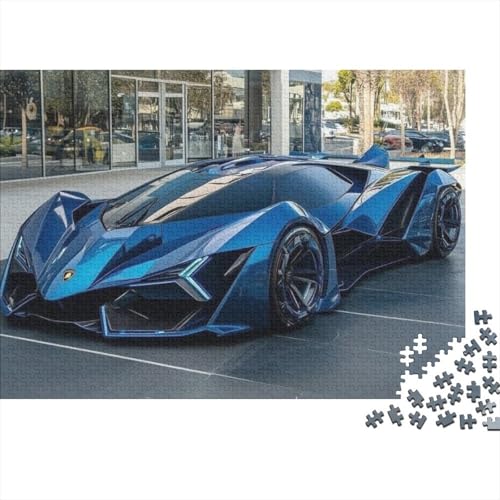 Fahrzeug-Sportwagen-Puzzle für Erwachsene, extrem schwierig, sehr schwer zu vervollständigen, geeignet als Geschenk, Puzzle für Erwachsene, 300 Teile (40 x 28 cm) von CKMSMCS