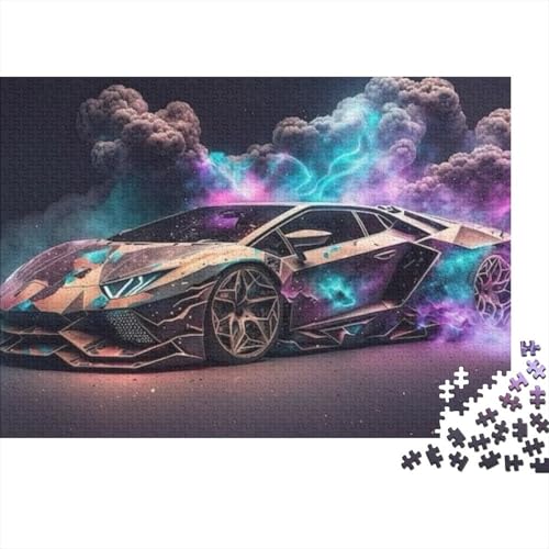 Fahrzeug-Sportwagen-Puzzle für Erwachsene oder Familien. Die Teile passen perfekt zusammen. 300 Teile (40 x 28 cm) von CKMSMCS