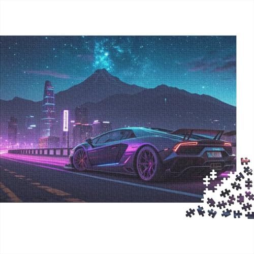 Fahrzeug-Sportwagen-Puzzle für Erwachsene oder Familien. Die Teile passen perfekt zusammen. 500 Teile (52 x 38 cm) von CKMSMCS