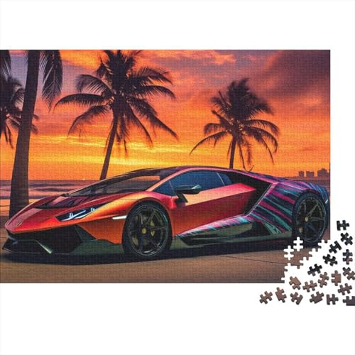 Fahrzeug-Sportwagen-Puzzles ab 14 Jahren für Erwachsene, Puzzles für Erwachsene, Familien-Puzzlespiel, Geburtstagsgeschenke, Herausforderung, hoher Schwierigkeitsgrad, 300 Teile (40 x 28 cm) von CKMSMCS