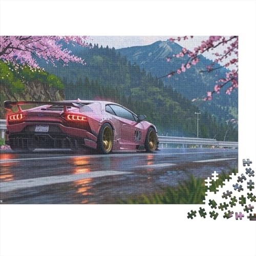 Fahrzeug-Sportwagen-Puzzles ab 14 Jahren für Erwachsene, Puzzles für Erwachsene, Familien-Puzzlespiel, Geburtstagsgeschenke, Herausforderung, hoher Schwierigkeitsgrad, 500 Teile (52 x 38 cm) von CKMSMCS