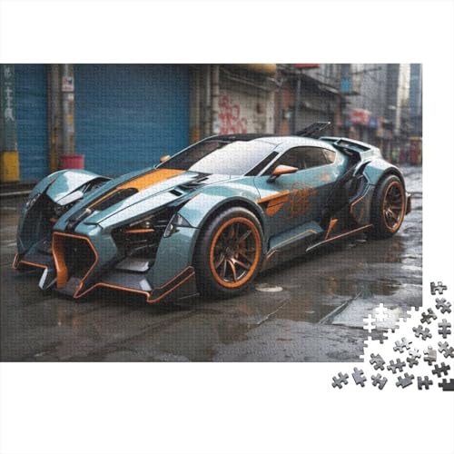 Fahrzeug-Sportwagen-Puzzles für Erwachsene, Puzzles für Unmögliches, Puzzle für Erwachsene, Lernspiele, 300 Teile (40 x 28 cm) von CKMSMCS
