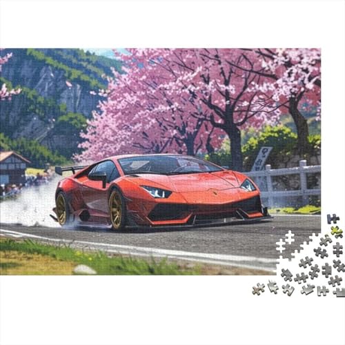 Fahrzeug-Sportwagen-Puzzles für Erwachsene, Puzzlespiele für Erwachsene, Lernpuzzlespiele, Familienspiele, 1000 Teile (75 x 50 cm) von CKMSMCS