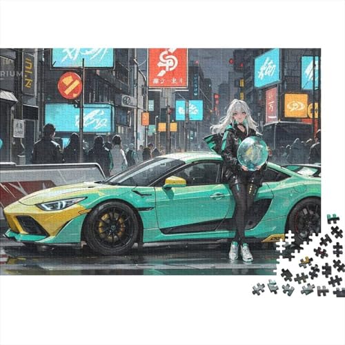 Fahrzeug-Sportwagen-Puzzles für Erwachsene, Wanddekoration für Zuhause, anspruchsvolle Puzzles, geeignet für Spieleabende, 500 Teile (52 x 38 cm) von CKMSMCS