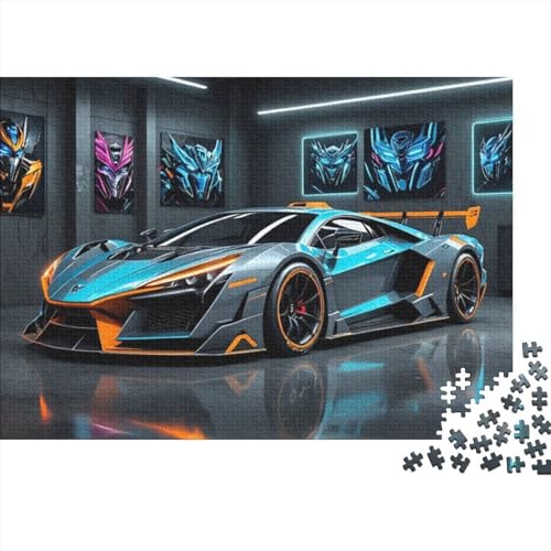 Fahrzeug-Sportwagen-Puzzles für Erwachsene, unmögliches Puzzle, Puzzles für Erwachsene, Lernspiel, Herausforderungsspielzeug für Frauen und Männer, 500 Teile (52 x 38 cm) von CKMSMCS
