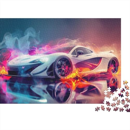 Fahrzeug-Sportwagen-Puzzles für Erwachsene, unmögliches Puzzle, Puzzles für Erwachsene, Lernspiel, Herausforderungsspielzeug für Frauen und Männer, 500 Teile (52 x 38 cm) von CKMSMCS