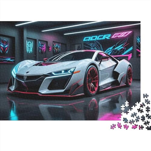Fahrzeug-Sportwagen-Puzzles für Erwachsene, unmögliches Puzzle, Puzzles für Erwachsene, Lernspiel, Herausforderungsspielzeug für Frauen und Männer, 500 Teile (52 x 38 cm) von CKMSMCS