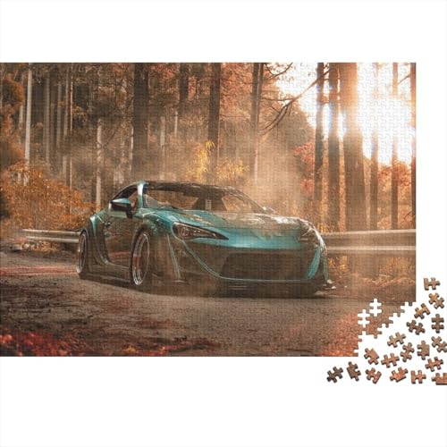 Fahrzeug-Sportwagen. EIN lustiges Familienspiel für Erwachsene, Jugendliche und Kinder. Extrem schwierig zu vervollständigen. 1000 Teile (75 x 50 cm). von CKMSMCS