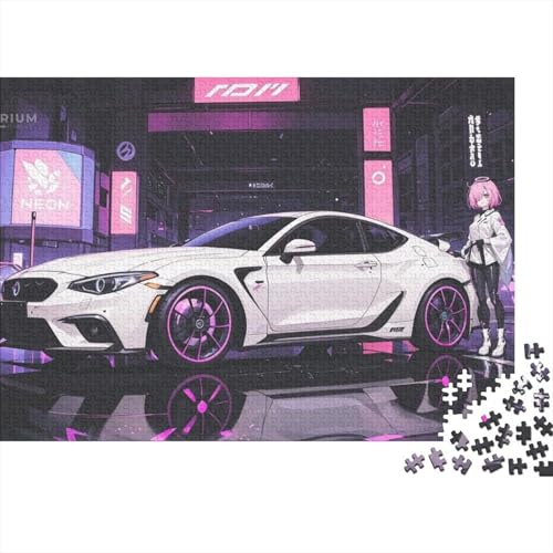 Fahrzeug-Sportwagen. EIN lustiges Familienspiel für Erwachsene, Jugendliche und Kinder. Extrem schwierig zu vervollständigen. 300 Teile (40 x 28 cm). von CKMSMCS