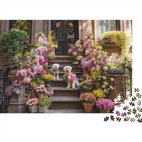 Hund, entzückende Hunde-Lernspiele, geeignet für Kinder ab 14 Jahren, Familienunterhaltung, Herausforderungen mit hohem Schwierigkeitsgrad, 1000 Teile (75 x 50 cm) von CKMSMCS