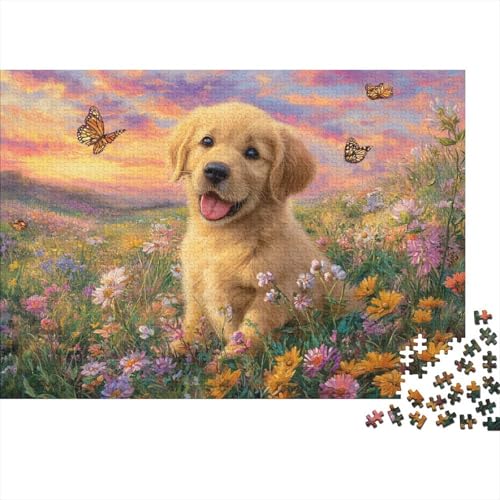 Hund, entzückende Hunde-Lernspiele, geeignet für Kinder ab 14 Jahren, Familienunterhaltung, Herausforderungen mit hohem Schwierigkeitsgrad, 300 Teile (40 x 28 cm) von CKMSMCS
