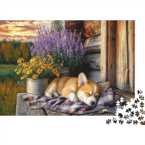 Hund, entzückende Hunde-Lernspiele für Erwachsene und Kinder Freunde und Familie, 1000 Teile (75 x 50 cm) von CKMSMCS