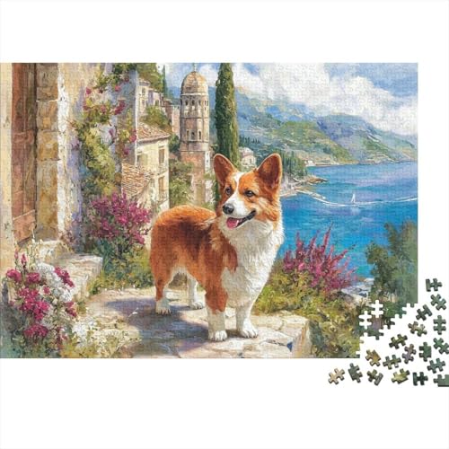 Hund, entzückende Hunde-Lernspiele für Erwachsene und Kinder Freunde und Familie, 1000 Teile (75 x 50 cm) von CKMSMCS