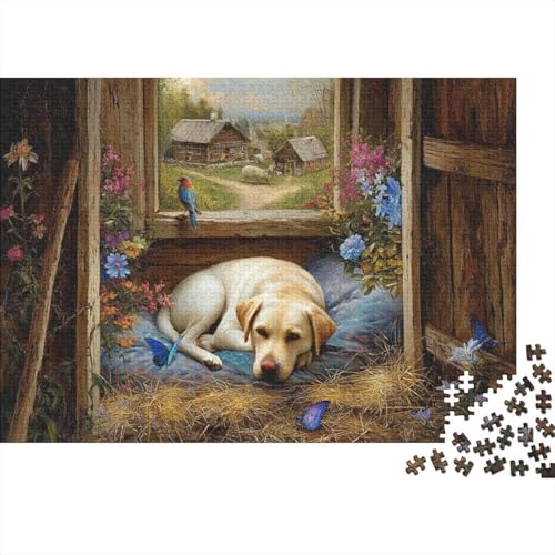 Hund, entzückende Hunde-Lernspiele für Jungen und Mädchen, pädagogische Puzzlespiele, geeignet für Familienunterhaltung, sehr interessant, 1000 Teile (75 x 50 cm) von CKMSMCS