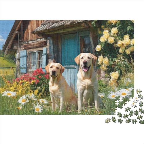 Hund, entzückende Hunde-Lernspiele für Jungen und Mädchen, pädagogische Puzzlespiele, geeignet für Familienunterhaltung, sehr interessant, 300 Stück (40 x 28 cm) von CKMSMCS