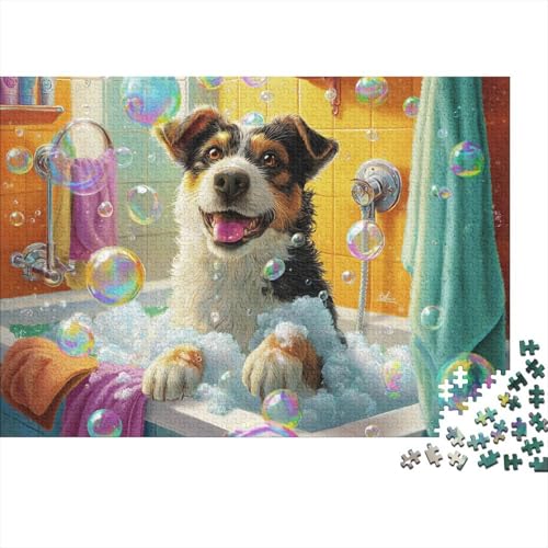 Hund, entzückende Hunde-Puzzlespiele, geeignet für Mädchen und Jungen, sehr interessant und schwierig, 500 Teile (52 x 38 cm) von CKMSMCS