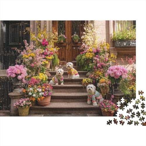 Hund, entzückender Hund, EIN lustiges und Cooles Lern-Puzzlespiel mit einem sehr hohen Schwierigkeitsgrad, 1000 Teile (75 x 50 cm) von CKMSMCS