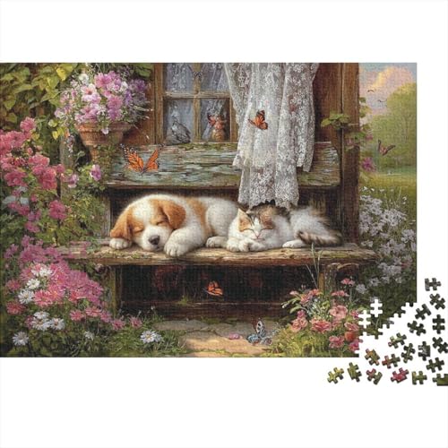 Hund, entzückender Hund, Lernspiel, Herausforderung, Spielzeug, Geschenk, Puzzle für Erwachsene und Kinder ab 14 Jahren, 1000 Teile (75 x 50 cm) von CKMSMCS