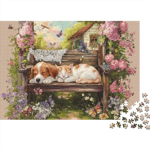 Hund, entzückender Hund, Lernspiel, Herausforderung, Spielzeug, Geschenk, Puzzle für Erwachsene und Kinder ab 14 Jahren, 1000 Teile (75 x 50 cm) von CKMSMCS