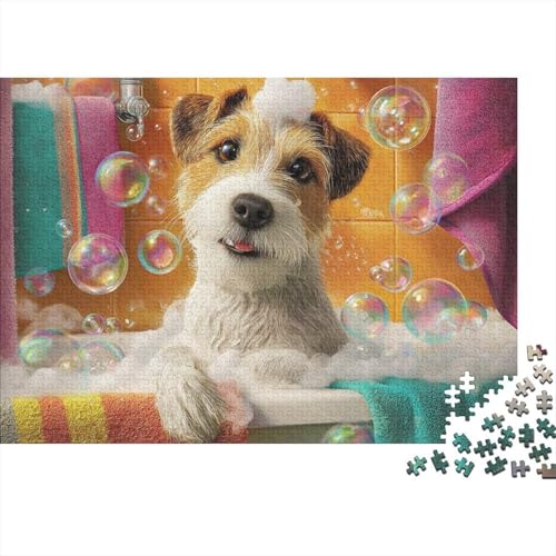Hund, entzückender Hund, Lernspiel, Herausforderung, Spielzeug, Geschenk, Puzzle für Erwachsene und Kinder ab 14 Jahren, 1000 Teile (75 x 50 cm) von CKMSMCS