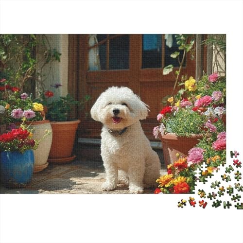 Hund, entzückender Hund, Lernspiel, Herausforderung, Spielzeug, Geschenke, Puzzles für Erwachsene und Kinder ab 14 Jahren, 300 Teile (40 x 28 cm) von CKMSMCS