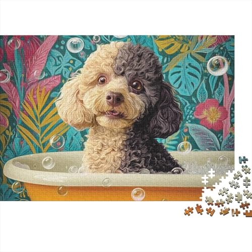 Hund, entzückender Hund, Lernspiel, Herausforderung, Spielzeug, Geschenke, Puzzles für Erwachsene und Kinder ab 14 Jahren, 300 Teile (40 x 28 cm) von CKMSMCS