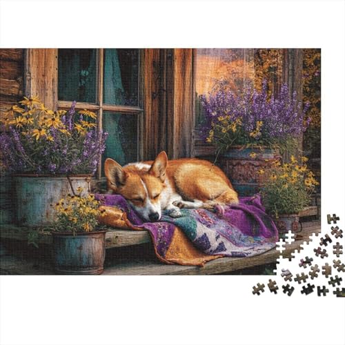 Hund, entzückender Hund, Lernspiel, Herausforderung, Spielzeug, Geschenke, Puzzles für Erwachsene und Kinder ab 14 Jahren, 300 Teile (40 x 28 cm) von CKMSMCS