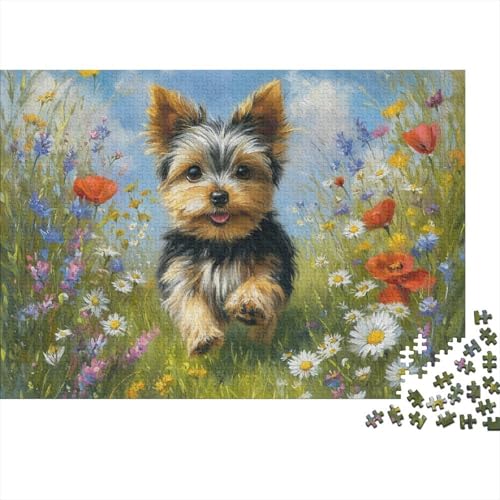 Hund, entzückender Hund, Lernspiel, Herausforderung, Spielzeug, Geschenke, Puzzles für Erwachsene und Kinder ab 14 Jahren, 500 Teile (52 x 38 cm) von CKMSMCS
