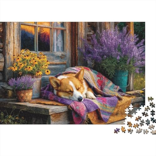 Hund, entzückender Hund, Lernspiel, Herausforderung, Spielzeug, Geschenke, Puzzles für Erwachsene und Kinder ab 14 Jahren, 500 Teile (52 x 38 cm) von CKMSMCS