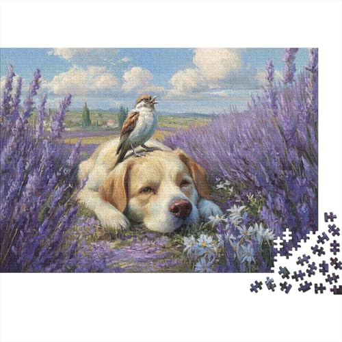 Hund, entzückender Hund, Lernspiel, Herausforderung, Spielzeug, Geschenke, Puzzles für Erwachsene und Kinder ab 14 Jahren, 500 Teile (52 x 38 cm) von CKMSMCS