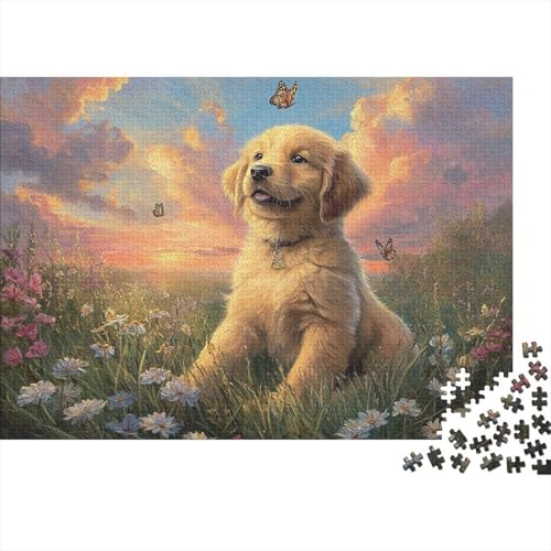 Hund, entzückender Hund, Lernspiel, Herausforderung, Spielzeug, Geschenke, Puzzles für Erwachsene und Kinder ab 14 Jahren, 500 Teile (52 x 38 cm) von CKMSMCS
