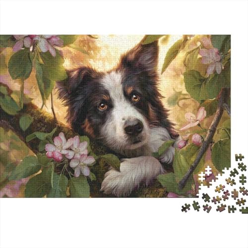 Hund, entzückender Hund, Lernspiel, Spaß, extrem schwierig zu vervollständigen, geeignet für Familienunterhaltung, 1000 Teile (75 x 50 cm) von CKMSMCS