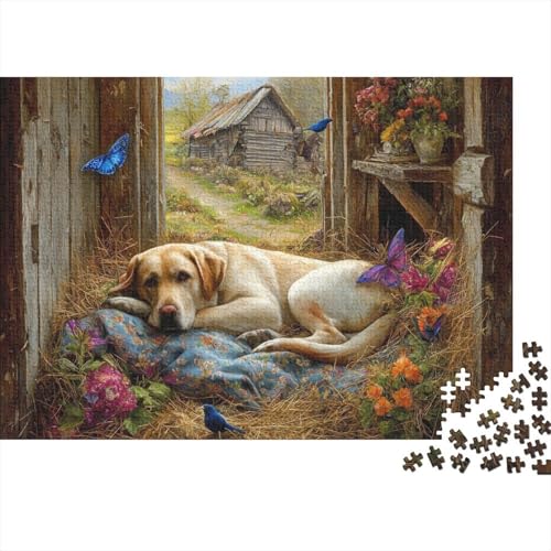 Hund, entzückender Hund, Lernspiel, Spaß, extrem schwierig zu vervollständigen, geeignet für Familienunterhaltung, 500 Teile (52 x 38 cm) von CKMSMCS