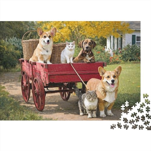 Hund, entzückender Hund, Lernspiele, anspruchsvolle Puzzlespiele, Geschenkideen für Frauen und Männer, 1000 Teile (75 x 50 cm) von CKMSMCS