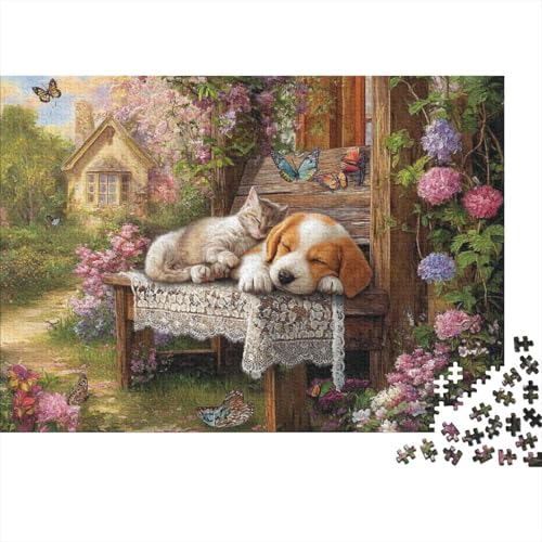 Hund, entzückender Hund, Lernspiele, anspruchsvolle Puzzlespiele, Geschenkideen für Frauen und Männer, 1000 Teile (75 x 50 cm) von CKMSMCS