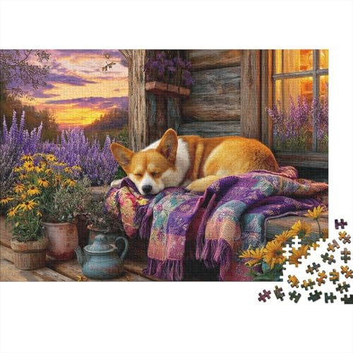 Hund, entzückender Hund, Lernspiele für Jungen und Mädchen, pädagogische Puzzlespiele, geeignet für Familienunterhaltung, sehr interessant, 500 Teile (52 x 38 cm) von CKMSMCS