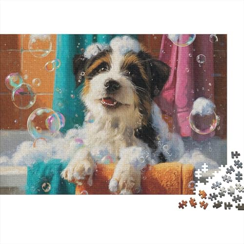 Hund, entzückender Hund, cool und perfekt für die Heimdekoration, anspruchsvolles Puzzle, geeignet als Geschenk, 500 Teile (52 x 38 cm) von CKMSMCS