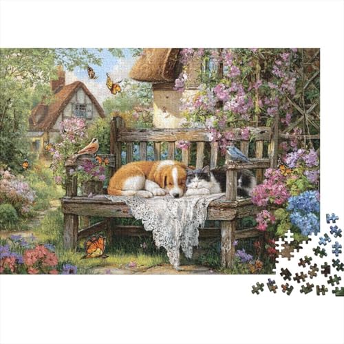 Hund, entzückender Hund, geeignet für Familienunterhaltung, geeignet als Geschenk, sehr anspruchsvoll, interessant, 1000 Stück (75 x 50 cm) von CKMSMCS