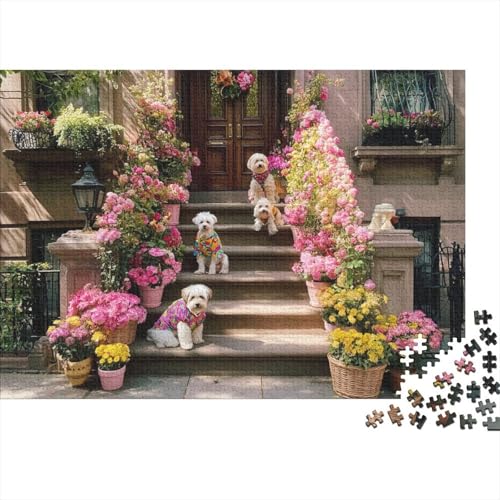 Hund, entzückender Hund, herausfordernde Spiele für Familien, geeignet für die Heimdekoration, sehr schwierig, 300 Stück (40 x 28 cm) von CKMSMCS